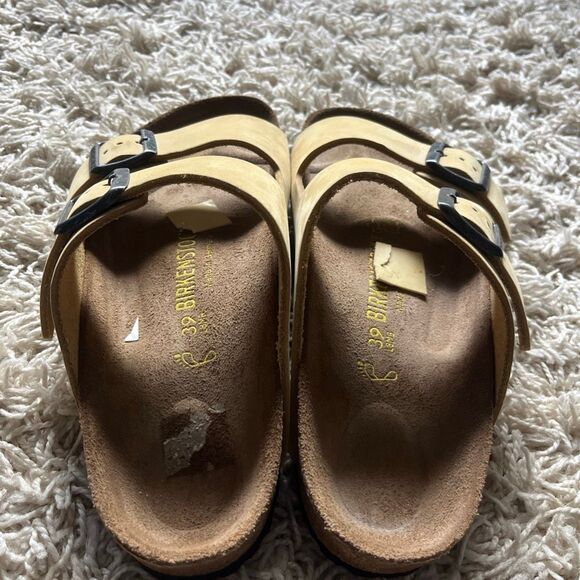 Birkenstock Arizona Big Buckle sandals Latte Cream color, made with Birko-Flor n - Picture 2 of 12